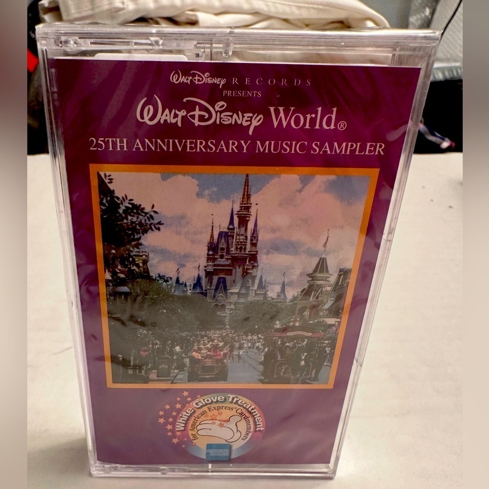 Disney‎ World 25th Anniversary Music Sampler Promo Cassette AmEx SEALED